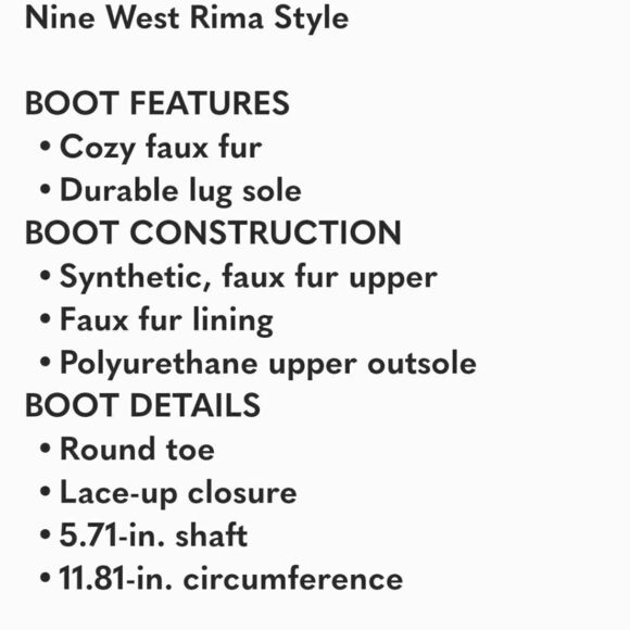 NINE WEST RIMA Combat Boot Size 7 - Picture 2 of 7